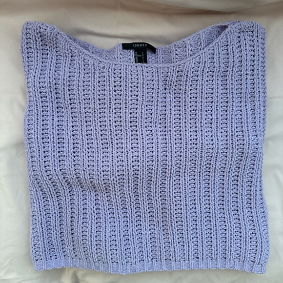 Forever 21 Purple Cropped Cardigan - Picture 1 of 3